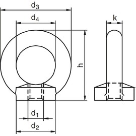 Riggatec Ring Nut DIN 582 M12 Black