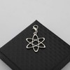CHOORO Atom Pendant Zipper Pull Atheist Symbol Jewelry Scientific Jewelry