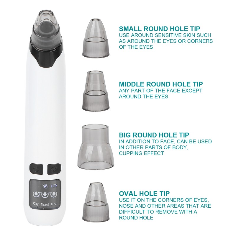 Blackhead Removal Cleaner Electric Face Nose Acne Whitehead Extractor Vacuum