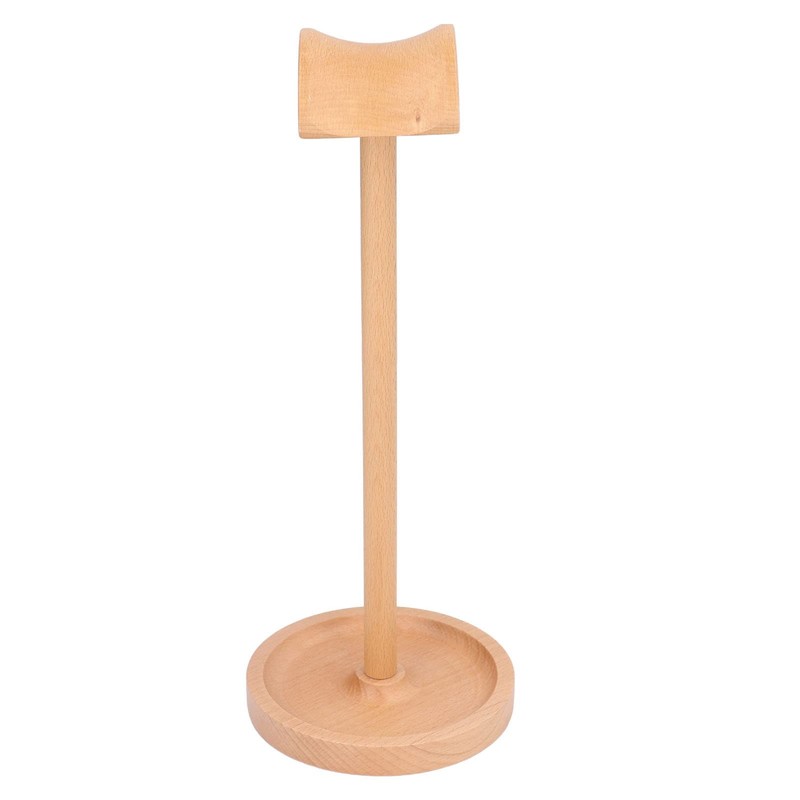 ANKROYU Wood Headphone Stand Solid Beech Wood Headphone Holder Ergonomic