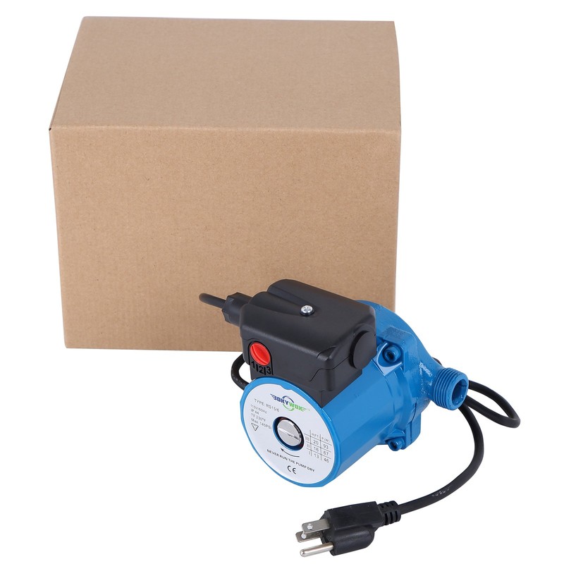 BOKYWOX 110V NPT3/4'' Domestic Hot Water Circulation Pump 3-Speed Hot