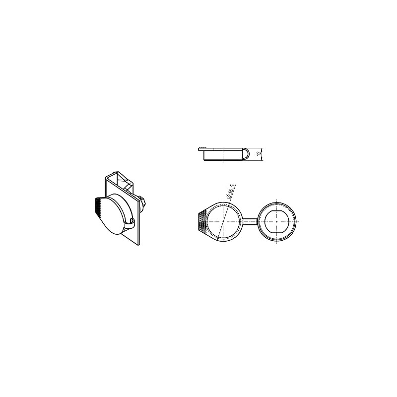 1 x Dust Cap Dust Cap Made of PE Rotary