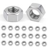 M5 (5mm) Steel Hex Nuts 100 Pcs, Leryati Hex Full