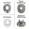 EZ-Xtend One Way Lift Fasteners Socket & Clinch Backing Plate