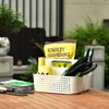 ALINK Plastic Shower Caddy Basket, Portable Divided Cleaning Supply Storage