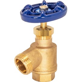 Eastman Bent Nose Garden Hose Valve, 1/2 in FIP x 1/2 in MHT, Brass, 20251