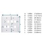 Networx Keystone Wall Plates (8 Port, Ivory)