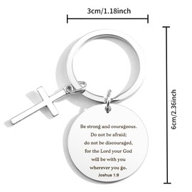 LmashRbaiw Christian Gifts for Women Men,Bible Verse Keyring,Religious Faith Gifts,Easter Prayer Inspirational Keyring for Him Her,Jesus Gifts Birthday Communion Thanksgiving Graduation Christmas