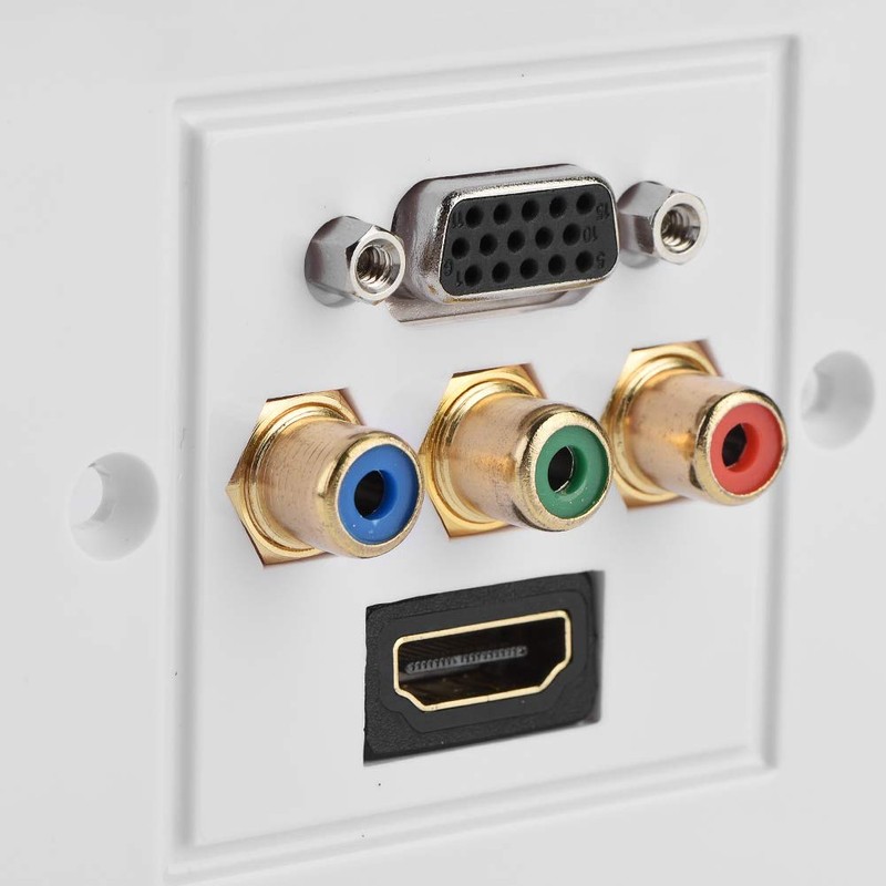 VBESTLIFE Distribution and Organization Multimedia Wall Plates Socket Panel, Composite