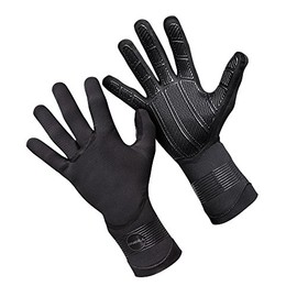 O'Neill Psycho 1.5MM Double Lined Neoprene Wetsuit Gloves Black - Adults Unisex - 100% Sealed - Tacky grip - Size - S