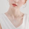 TOUPOP Moonstone Cross Necklace for Women Sterling Silver June Birthstone