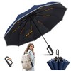 KIROGILY Paraguas, Sombrillas para Lluvia Automático Manija Giratoria