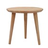 WoodShine Side Table Small Round Solid Wood Sofa Table End