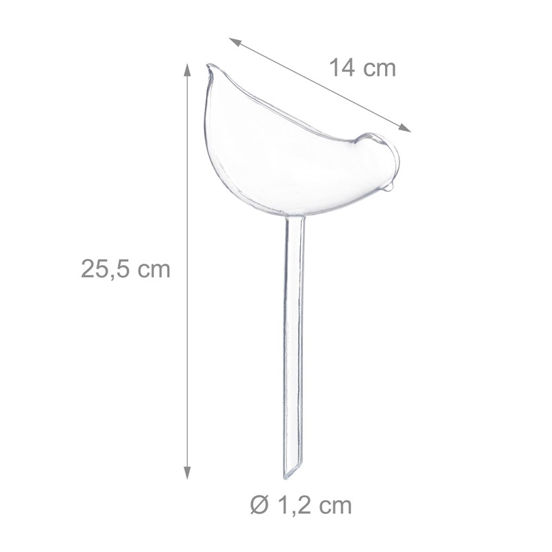 Relaxdays 8 x Automatic Water Dispensing Watering Globes Bird Shape