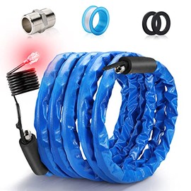 30FT Heated Drinking Water Hose 2.0 for Rv Garden Home with Energy Saving Thermostat,1/2" Inner Diameter Withstand Temperatures Down to-45°F-Lead and BPA Free