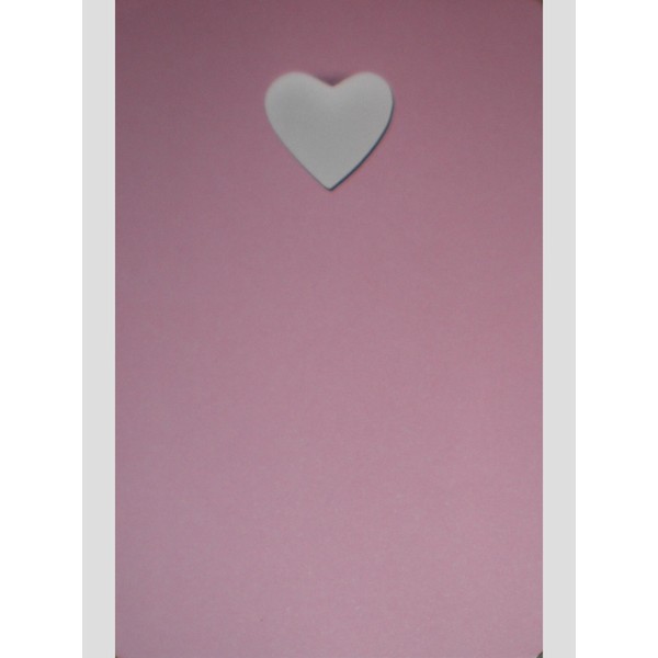 Pink Heart Valentine's Note Cards w/ Envelopes