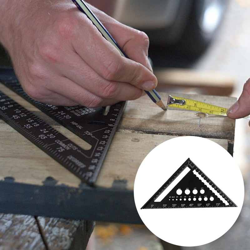 Triangle Ruler Carpenters Square Tool 7inch Metric Triangle Ruler Triangle
