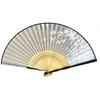 Hanakanzashi Women's Folding Fan Set, Fan Bag with Fan Holder,