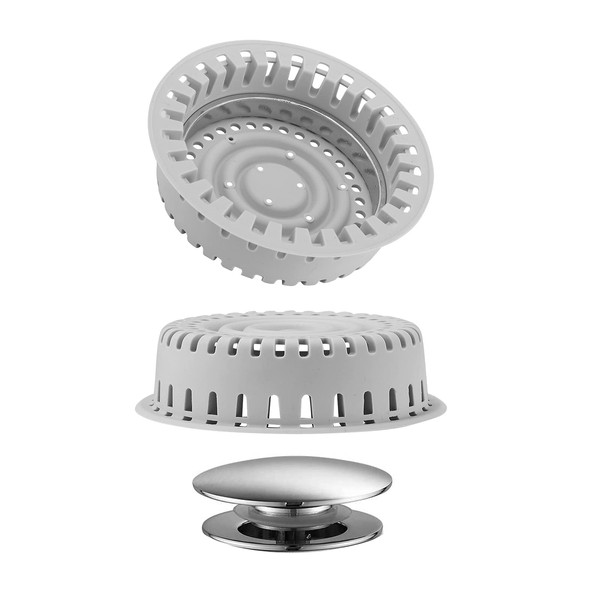 Aojuxix Drain Hair Catcher, Upgraded Protector with Silicone & Stainless