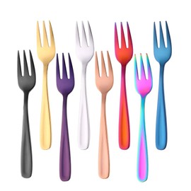 Do Buy Set of 8 Colourful Spoons, Espresso Coffee Spoons, Dessert Spoons, Teaspoons