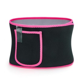 FLYTENG Sweat Waist Trimmer for Women and Men - Sweat Band Waist Trainer for High-Intensity Training & Workouts, one Sizes (Pink)