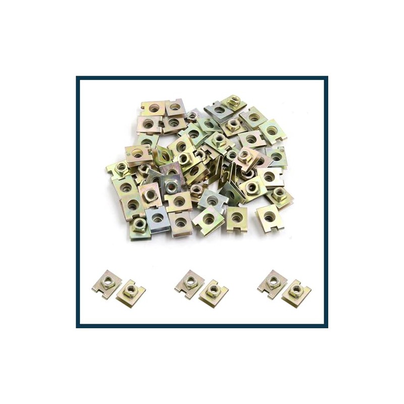 TUCKBOLD 50 Pcs Metal Car Auto Door Pannel Spire Screw