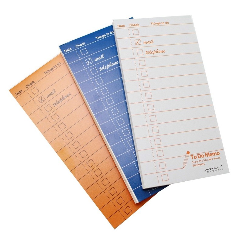 Midori Memo To-Do List, Navy Blue 91802345