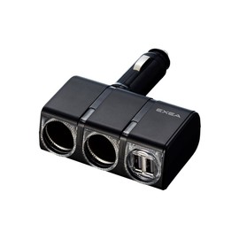 Seikosangyo EXEA Car Interior Accessory Power Supply Extension Socket USB Vertical Socket 24V EM-151