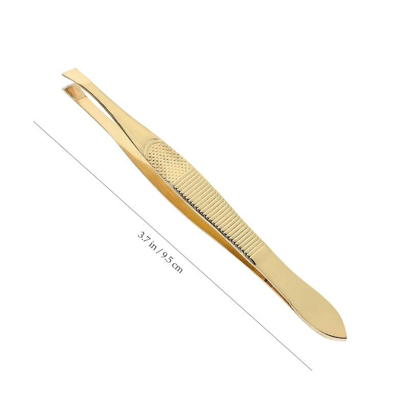 FOMIYES 2pcs Eyebrow Tweezers Brow Plucking Tools for Men and