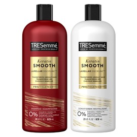 TRESemm TRESemm Shampoo and Conditioner, Keratin Smooth C Anti-Frizz Hair Products for Sleek Hair, 28 Oz Ea