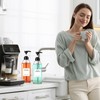 Nuogo 6 Pcs Coffee Syrup Dispenser Bottles Set 750ml, 500ml,