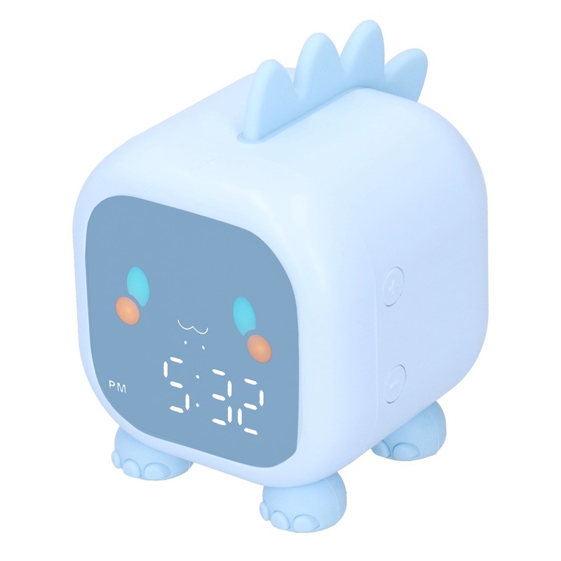 LED Alarm Clock Mini Portable Voice Control Temperature Display USB