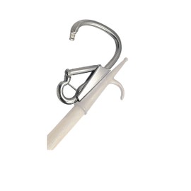 Kong. Gancio d'Attracco 20 in Acciaio Inox per Uso Nautico. Facilita le Manovre di Attracco alla Boa. Resistenza 2400 Kgf. Made in Italy. 590g. Lucido. 1 Unità