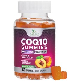 CoQ10 Gomitas - Coenzima Q10 100 mg por porción - Suplementos antioxidantes de alta resistencia, alta absorción, para apoyo a la salud del corazón y p