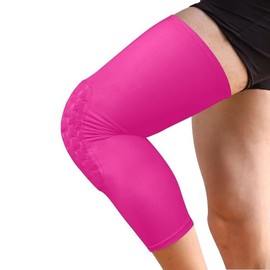 Deep Pink Sports Knee Pads Youth Volleyball Basketball Long Leg Sleeves Braces Compression Wrestling Youth/Kids & Adult Sizes