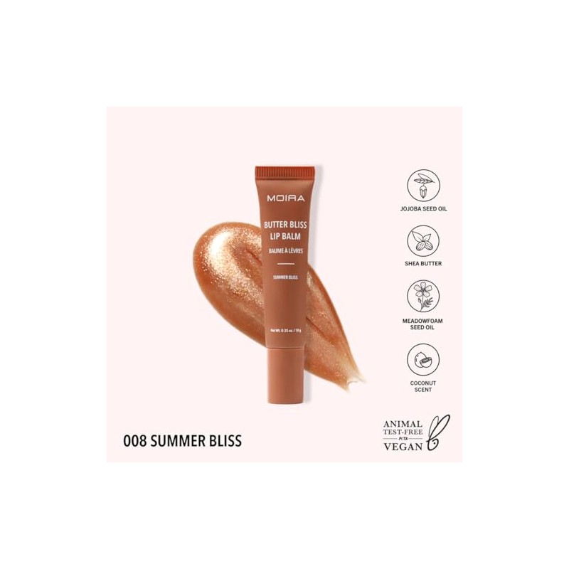 Moira Bálsamo labial Butter Bliss Lip Balm (008, Summer Bliss)