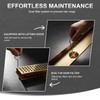 Linear Shower Drain - 18 Inch Brushed Gold, with Grate
