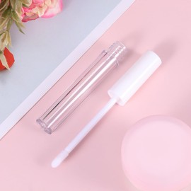 FRCOLOR Clear Lip Gloss Tubes 10PCS 2.5 With Wand - Empty Lipstick Containers for Lip Plumper Gloss - Frosted