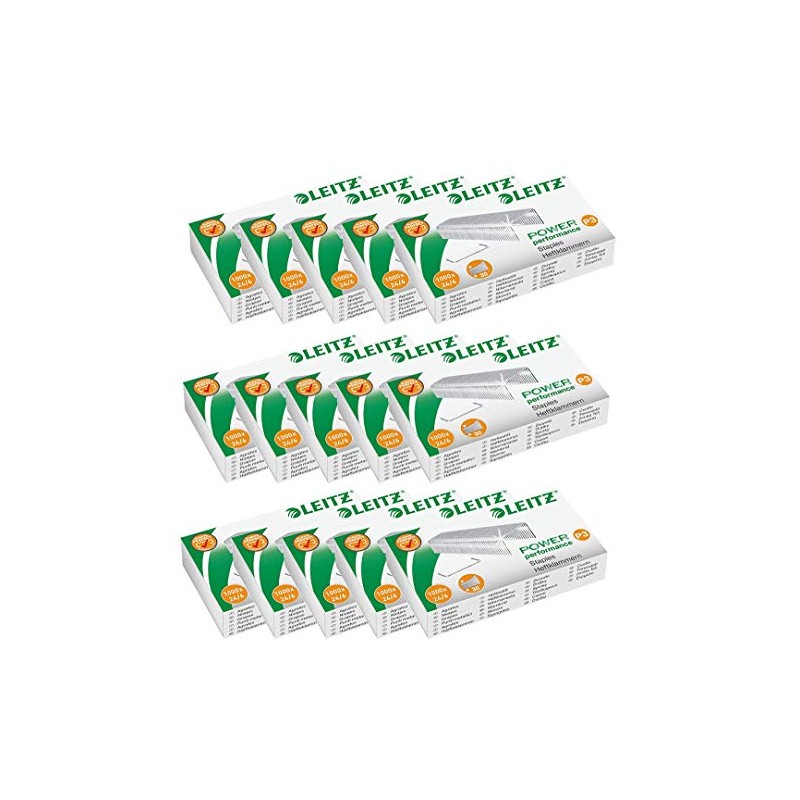 Leitz 55700000 Stapler 24/6 mm – 10,000 Pieces, Galvanised