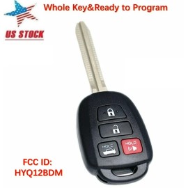 SUPALAND 2014-19 TOYOTA COROLLA keyless entry remote key fob transmitter HYQ12BEL "H"chip