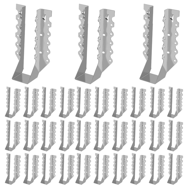 (30-Pack) Calvana 2x8 Brackets for Wood, Joist Hangers, Rafter Brackets,