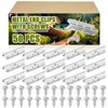 MorningRo 50 Pcs Metal End Clips for Rubber/Elastic Lawn Chair