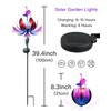 Putuo Decor Solar Garden Lotus Stake Light Metal Flower Decoration
