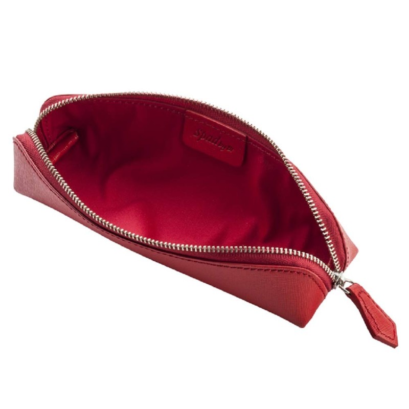 SPAD Saffiano Pencil Case, Red