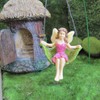 TG,LLC Treasure Gurus Miniature Leaf Tree Swing Fairy Girl Figurine