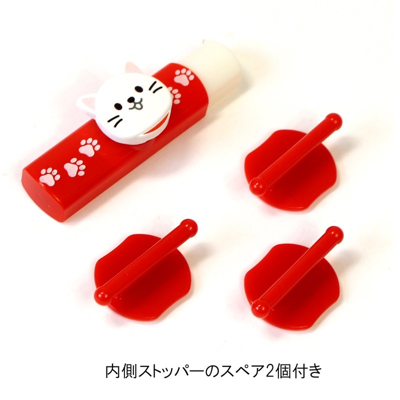 Clipware 313851 Name Tag Clip-on Pin 2 White Cat