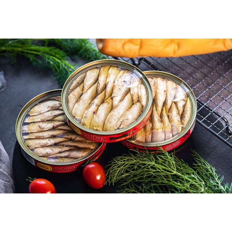 MW Polar Brisling Sardines, Smoked In Olive Oil, 4.23 Oz