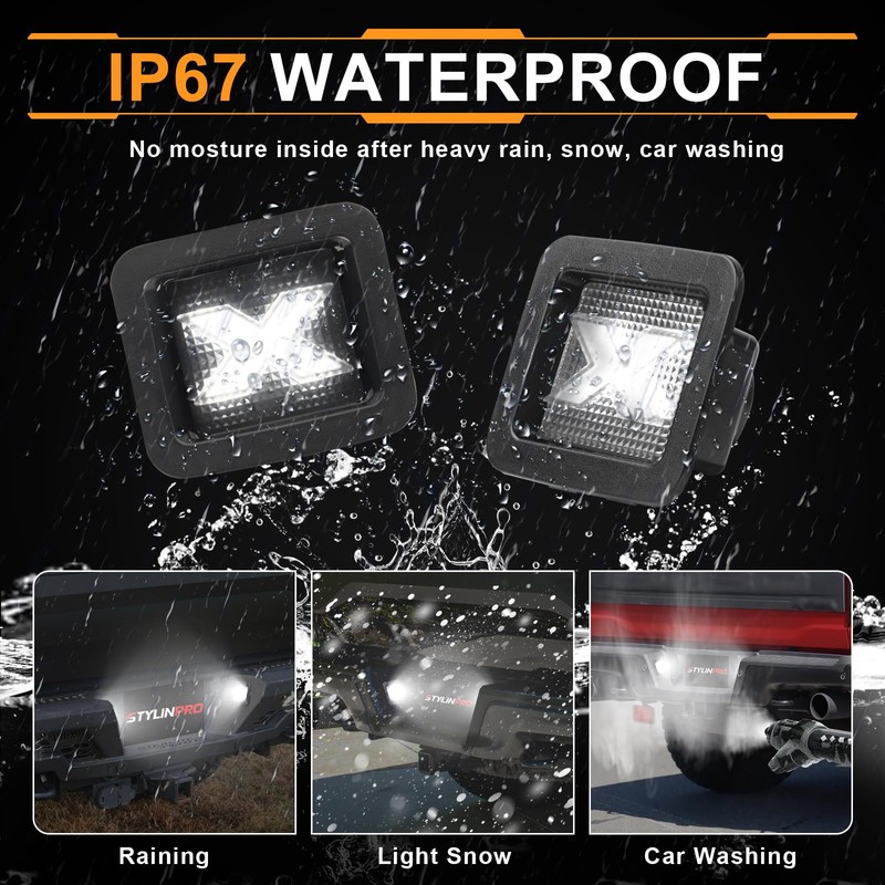 StylinPro LED License Plate Light Assembly for 2015-2021 Ford F150