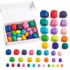 Montessori-Inspired Wooden Stacking Stones for Kids – Natural Wood Balance