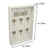 PrimoLiving Wooden Key Cabinet Home with 6 Hooks - Wall